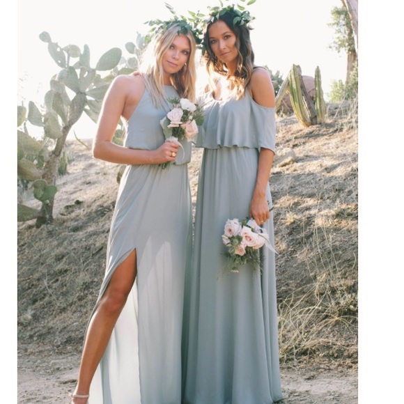 Show Me Your Mumu Caitlin Ruffle Dress XXL teal - Picture 2 of 16